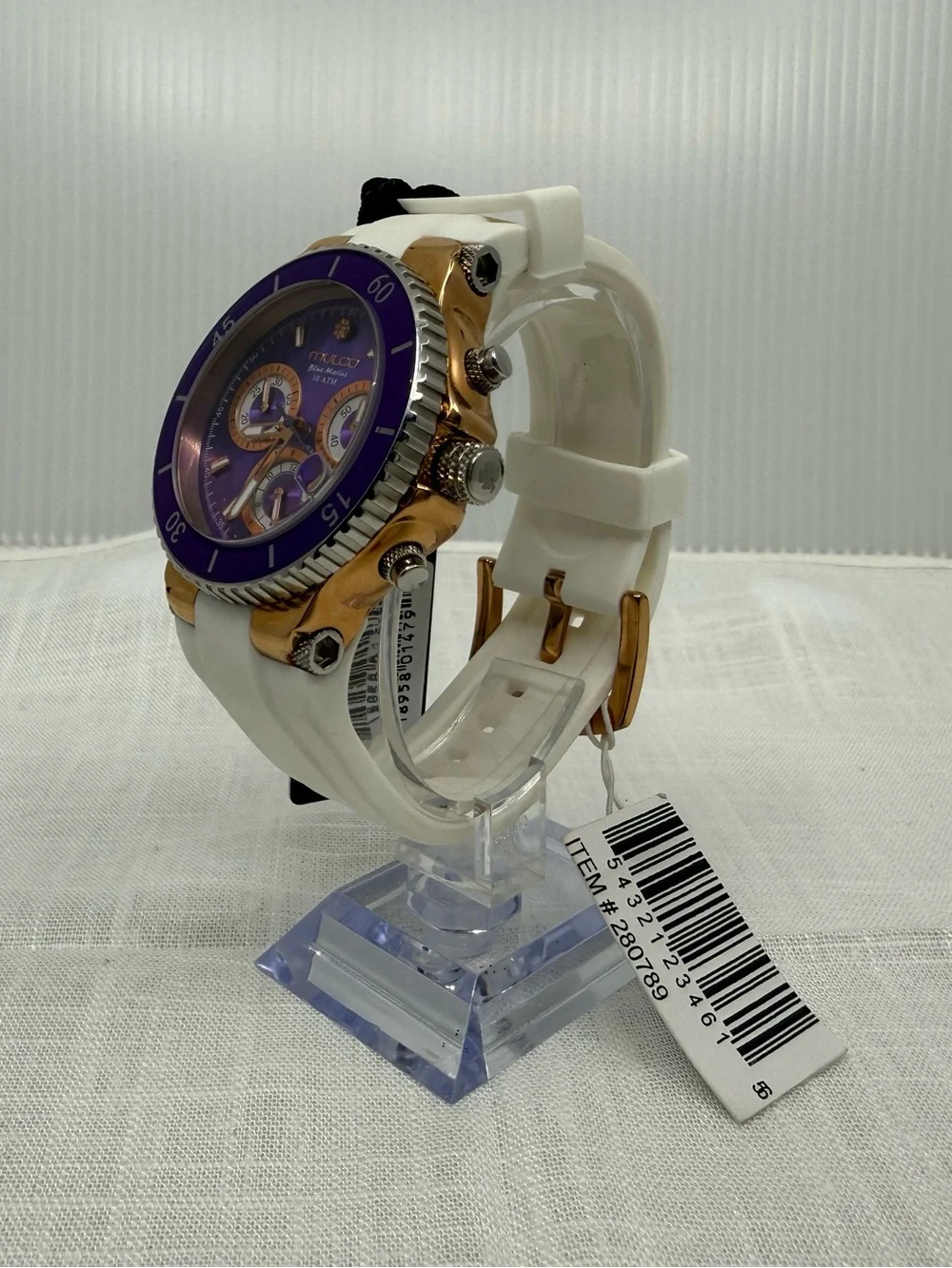 NWT Mulco Blue Marine Chronograph 40mm Swiss Quartz Watch